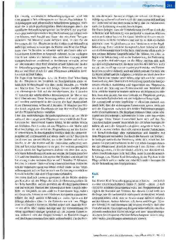 Vorschauseite 4: Die Leistungen der Pflege in der Mutter-Kind-Behandlung - eine quantitative Erhebung zur zeitlichen Inanspruchnahme