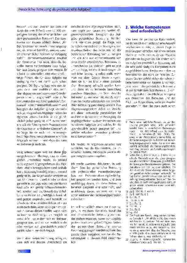 Vorschauseite 2: Persönliche Betreuung als professionelle Aufgabe?