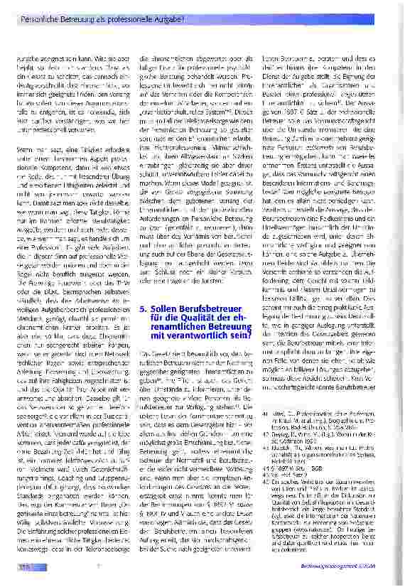 Vorschauseite 6: Persönliche Betreuung als professionelle Aufgabe?