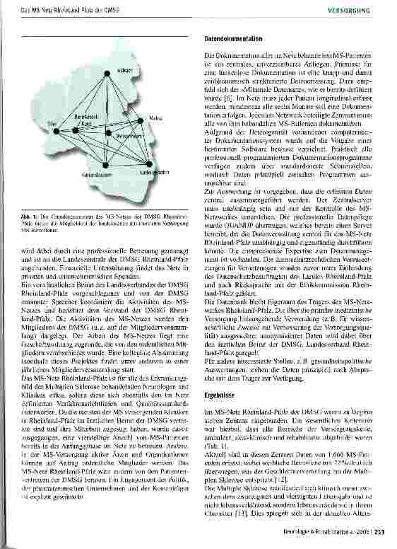 Vorschauseite 3: Das MS-Netz Rheinland-Pfalz der DMSG