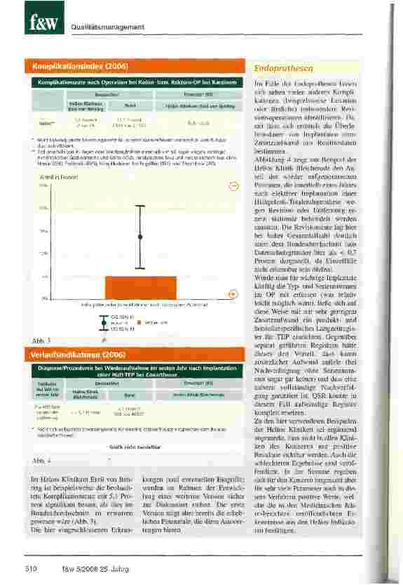 Vorschauseite 5: Wie lange hält das neue Hüftgelenk? Langzeitergebnisse in der Medizin werden erstmals im Routineverfahren messbar: Helios Kliniken veröffentlichen QSR-Berichte