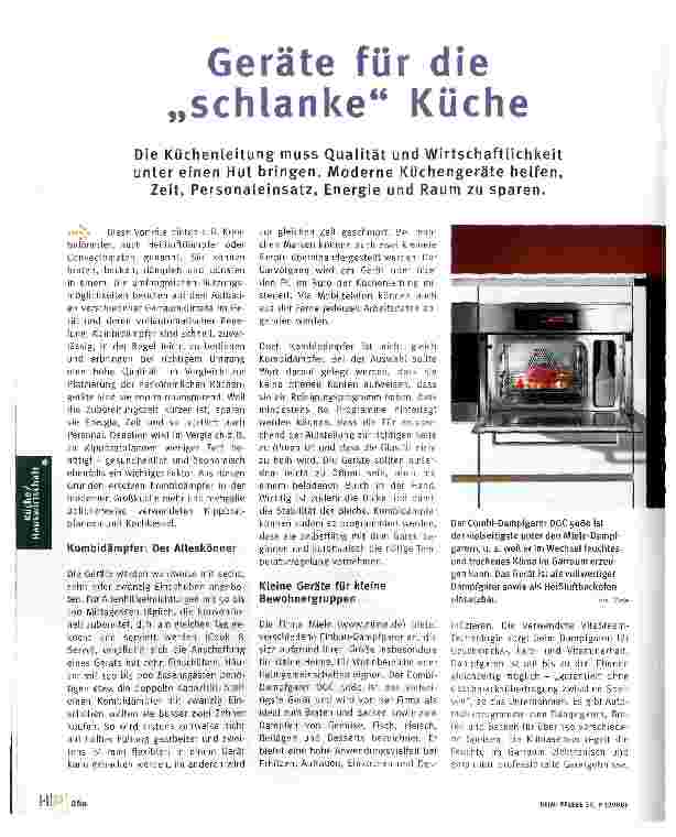 Vorschauseite 1: Geräte für die „schlanke Küche