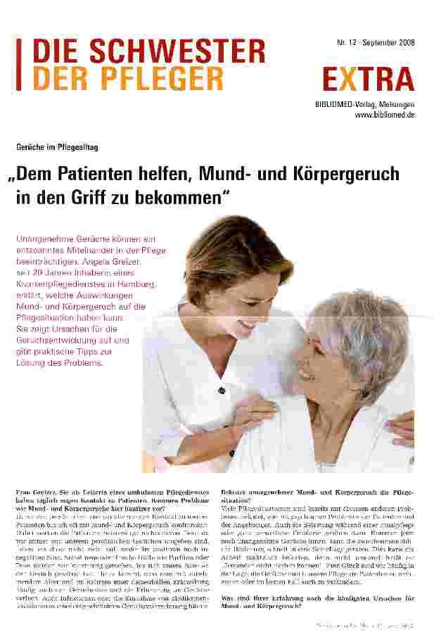 Vorschauseite 1: Dem Patienten helfen, Mundund Körpergeruch in den Griff zu bekommen