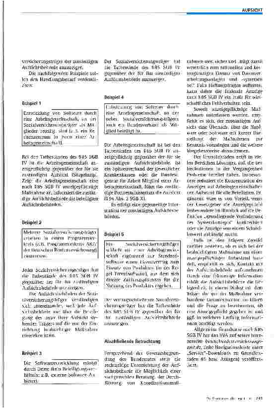 Vorschauseite 3: Haftungsrisiko, nein Danke!Anzeigen nach §85 SGB IV sollten zum Selbstverständnis werden