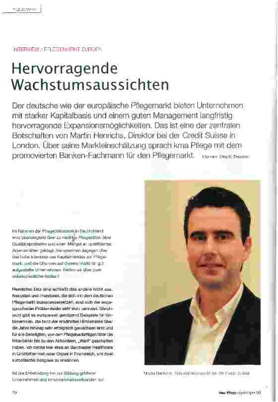 Vorschauseite 1: Hervorragende Wachstumsaussichten
