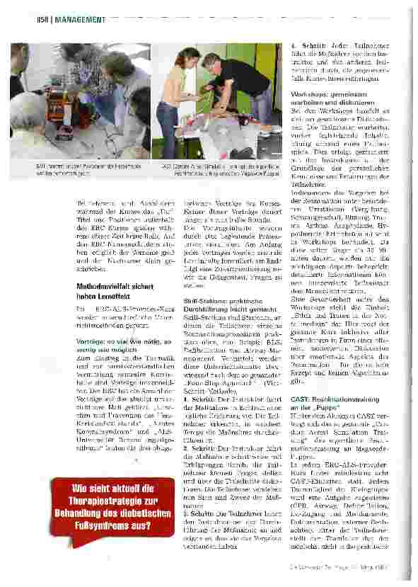 Vorschauseite 3: ALS-Provider-Kurse des ERCReanimationstraining mit europäischem Zertifikat