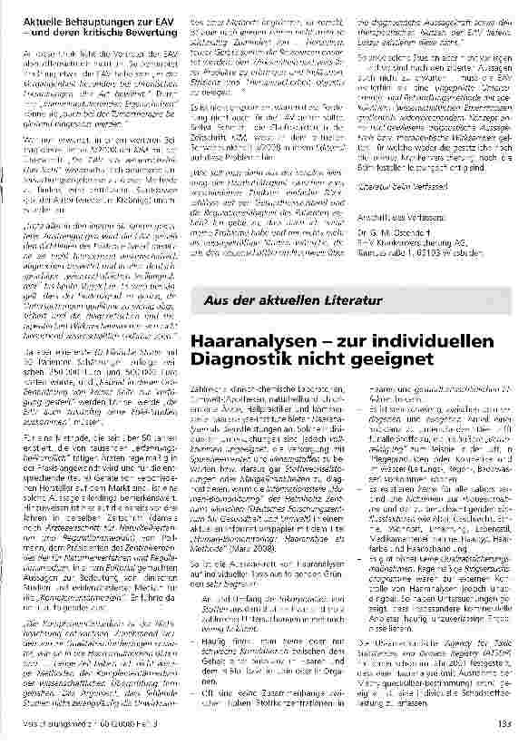 Vorschauseite 2: „Erfahrung statt Evidenz?Kritische Anmerkungen zur Elektroakupunktur nach Voll (EAV)