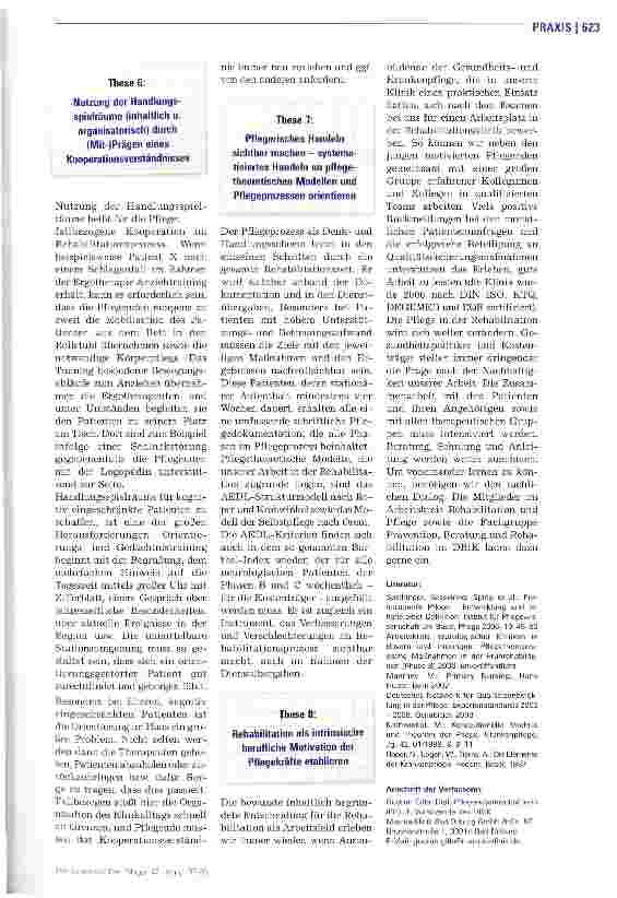 Vorschauseite 4: Das Besondere der „Pflege in der Rehabilitation
