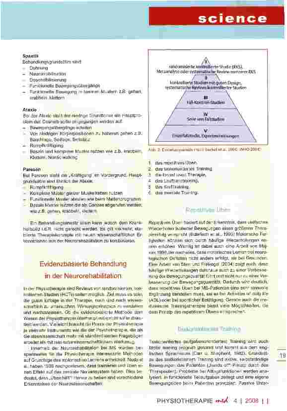 Vorschauseite 3: Evidenzbasierte Rehabilitation am Beispiel Multiple Sklerose