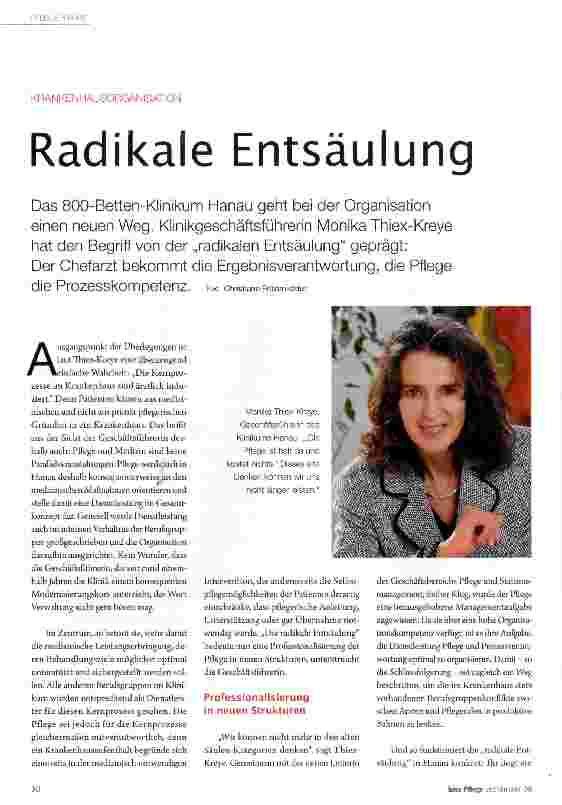 Vorschauseite 1: Radikale Entsäulung