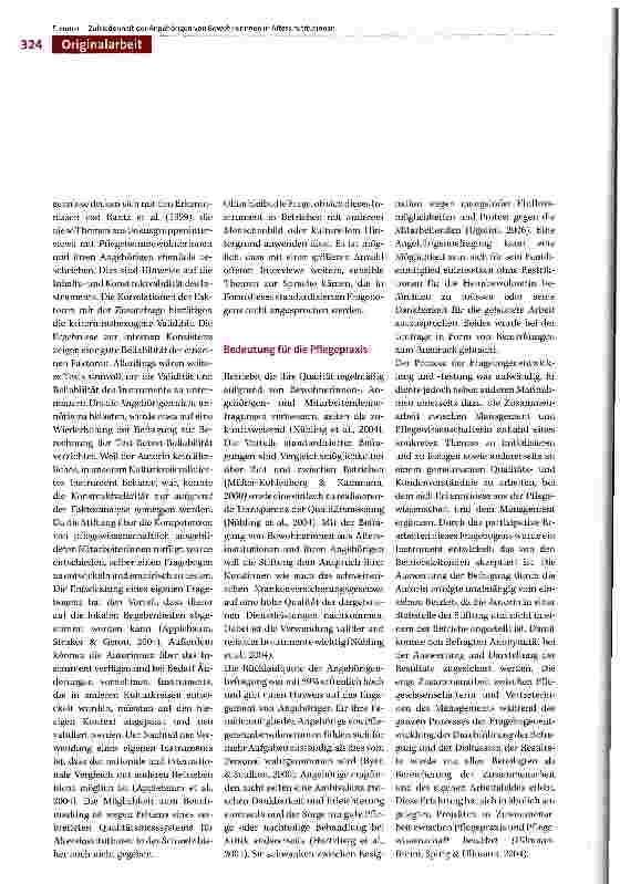 Vorschauseite 6: OLA: Optimierung der Lebensqualität im Alter: Entwicklung eines Fragebogens zur Zufriedenheit der Angehörigen von Bewohnerinnen in Altersinstitutionen