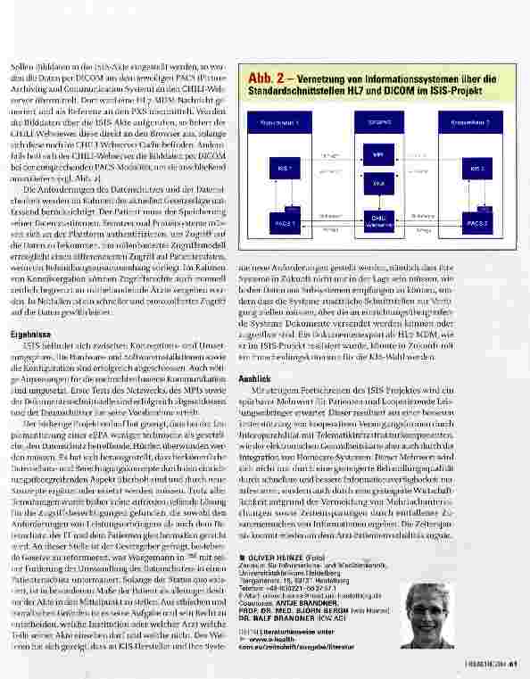 Vorschauseite 3: Auf dem Weg zur persönlichen einrichtungs-übergreifenden elektronischen Patientenakte