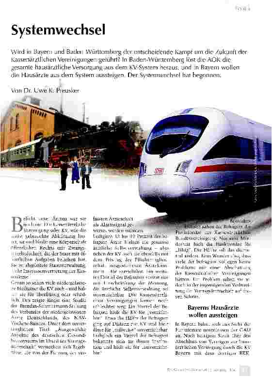 Vorschauseite 1: Systemwechsel