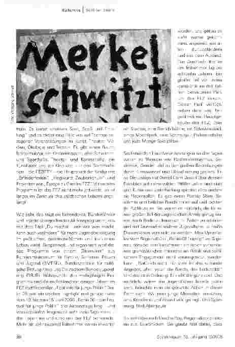 Vorschauseite 2: Berliner Briefe: Mehr als nur Fez im FEZ