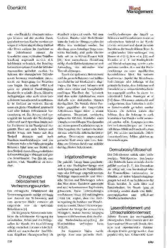 Vorschauseite 3: Mechanisches Debridement