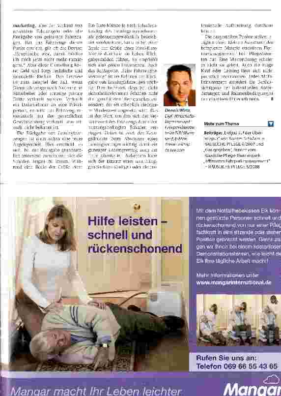 Vorschauseite 4: Effektives Fuhrparkmanagement senkt Kosten im PflegedienstDie ganze Flotte im Blick