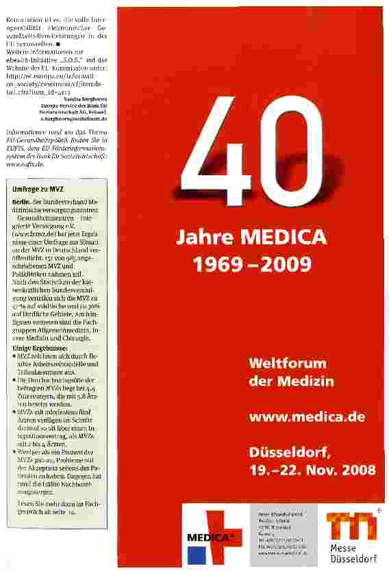 Vorschauseite 2: s.o.s. - Sicherheit für Patienten Die elektronische Verwaltung von Krankenakten soll grenzüberschreitend vernetzt werden