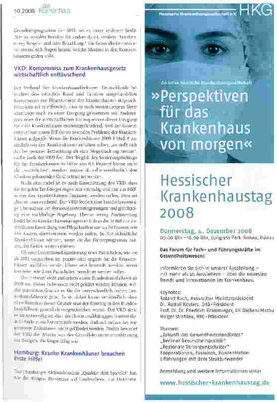 Vorschauseite 4: Kabinett eröffnet Krankenhäusern keine Perspektive - Große Koalition muss nachbessern