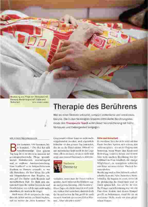 Vorschauseite 1: Therapie des Berührens
