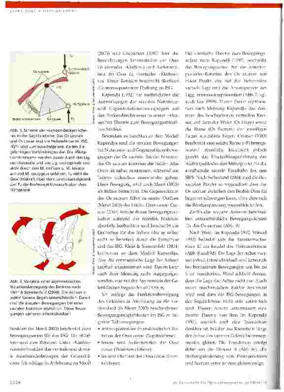 Vorschauseite 4: Das lliosacralgelenk (ISG)Biomechanik und Bewegungsphysiologie -Teil 2