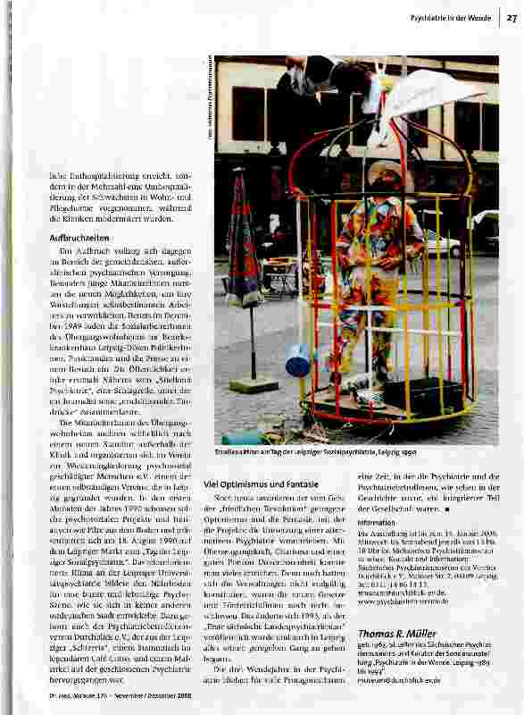 Vorschauseite 2: Psychiatrie in der Wende