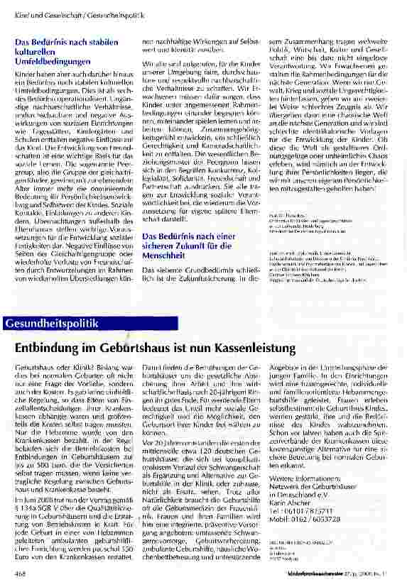 Vorschauseite 4: Zur Entwicklung der kindlichen Persönlichkeit: Grundbedürfnisse und Forderungen an die soziale Umwelt