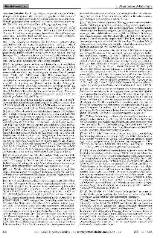 Vorschauseite 2: Arbeitsschutz - GefährdungsbeurteilungArbSchG §5; BGB §618; BetrVG §87 Abs. 1 Nr. 7