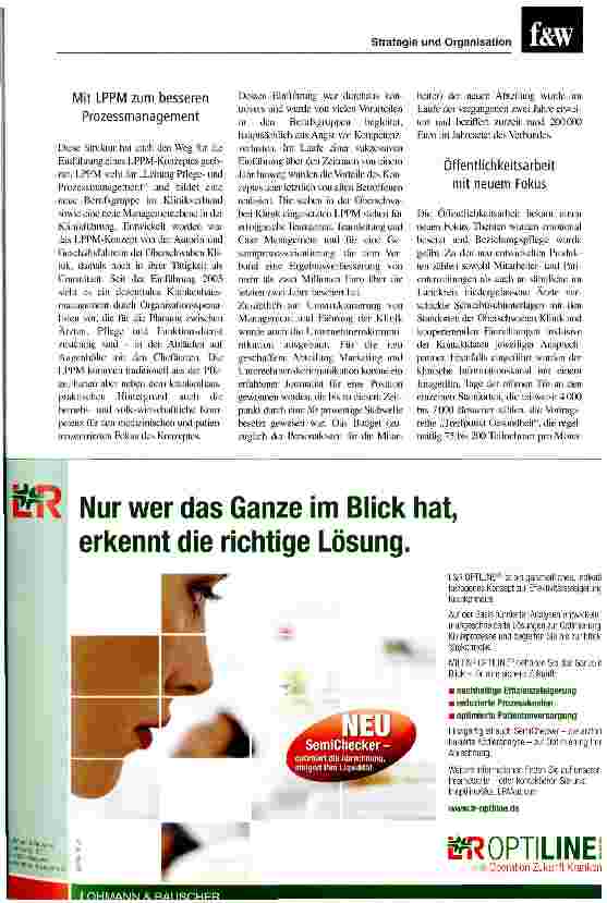 Vorschauseite 4: Mit Magnetkliniken aus dem DefizitDer Oberschwaben Klinik gelang dank einer neuen medizinischen Architektur die Sanierung
