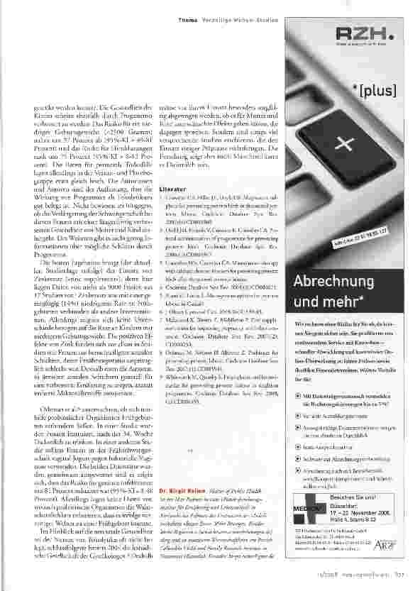 Vorschauseite 2: Teufelskreis aus Angst und Diagnostik (Teil II)