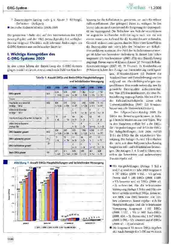 Vorschauseite 2: C-DRG-System Version 2009