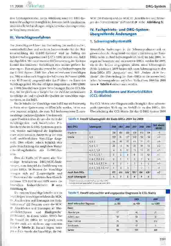 Vorschauseite 5: C-DRG-System Version 2009