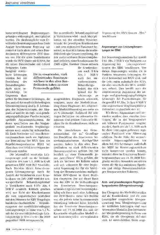 Vorschauseite 3: Neuordnung der vertragsärztlichen Vergütung