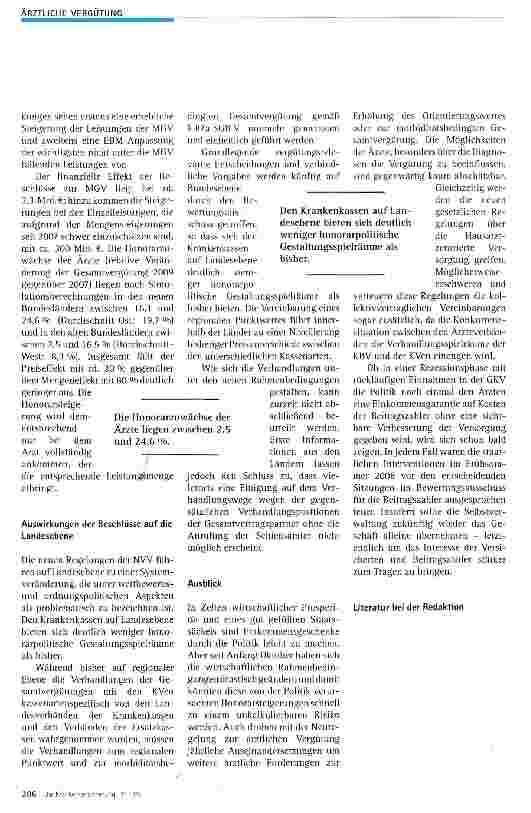 Vorschauseite 5: Neuordnung der vertragsärztlichen Vergütung