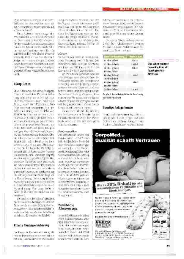 Vorschauseite 2: Versichern für das Alter
