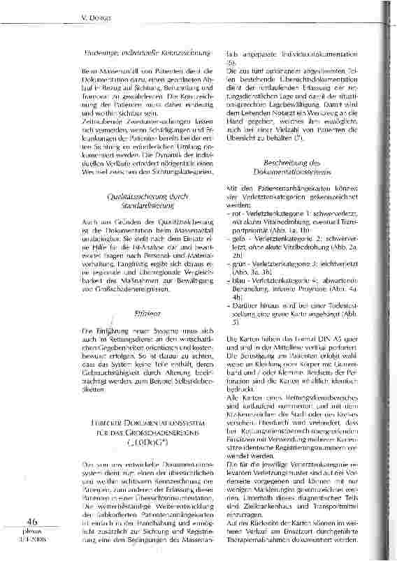 Vorschauseite 2: DAS LÜBECKER DOKUMENTATIONSSYSTEM FÜR DAS GROßSCHADENEREIGNIS