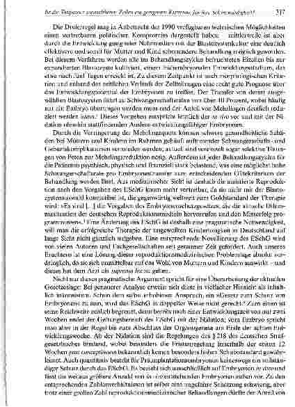Vorschauseite 3: Ist die Totipotenz menschlicher Zellen ein geeignetes Kriterium für ihre Schutzwürdigkeit?Ein Plädoyer gegen den normativen Gebrauch eines entwicklungsbiologischen Begriffs