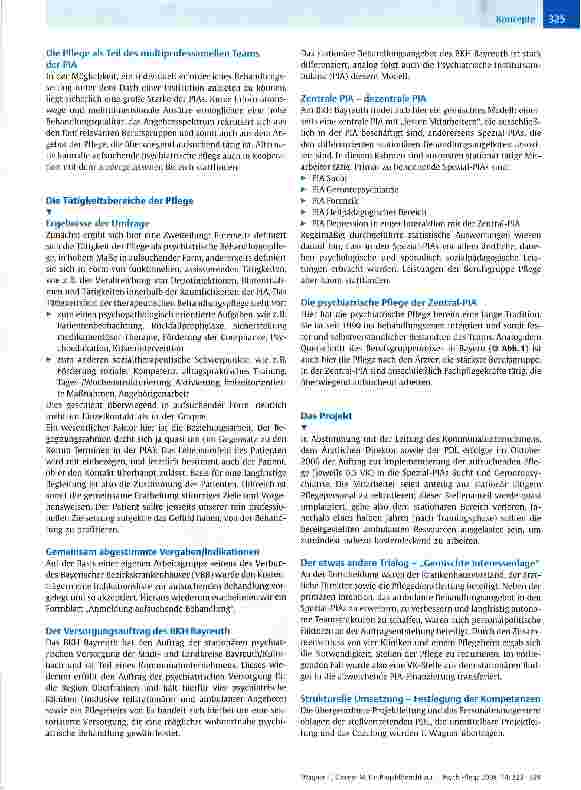 Vorschauseite 3: Ein Projektbericht zur Implementierung der (aufsuchenden) ambulanten psychiatrischen Pflege in den Fachbereichen Suchtmedizin, Gerontopsychiatrie sowie Kinderund Jugendpsychiatrie…
