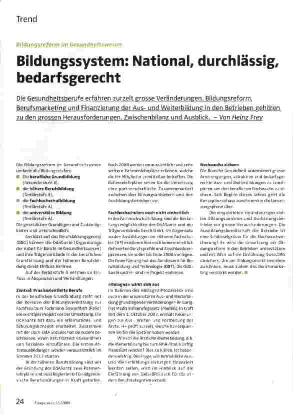 Vorschauseite 1: Bildungssystem: National, durchlässig, bedarfsgerecht