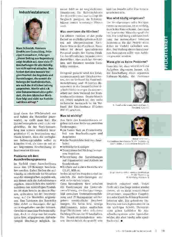 Vorschauseite 2: Pflichten hefte von Kliniken gegenüber Industrie und BeraterBeispiel Krankenhaus der Barmherzigen Brüder, Regensburg