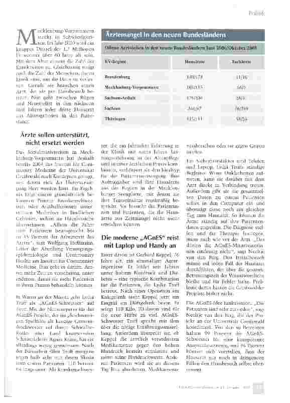 Vorschauseite 2: Hausbesuch mit „Schwester AGnES