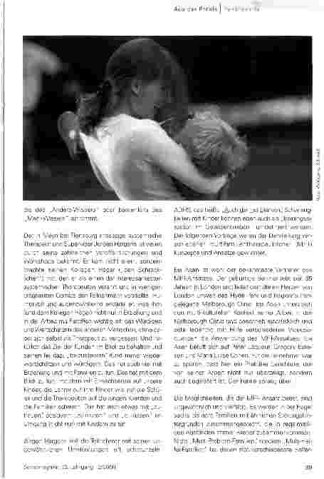 Vorschauseite 2: Multifamilientherapie -Möglichkeiten für Klinik und SchuleEin systemisches Highlight ganz im hohen Norden