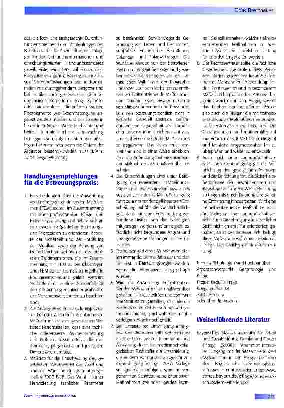 Vorschauseite 5: Wie können freiheitseinschränkende Maßnahmen minimiert werden?