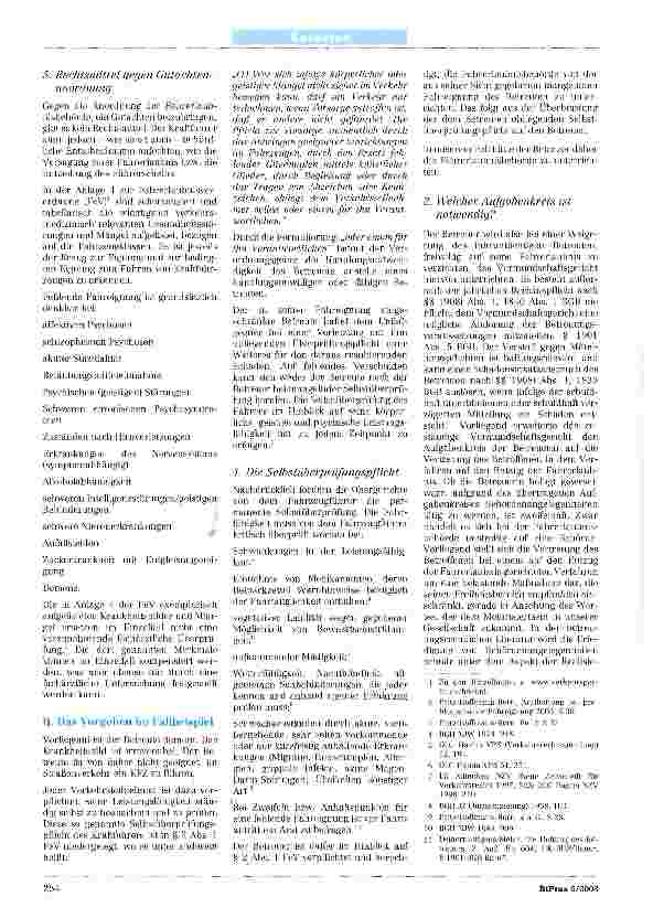 Vorschauseite 2: Betreuung und Fahreignung