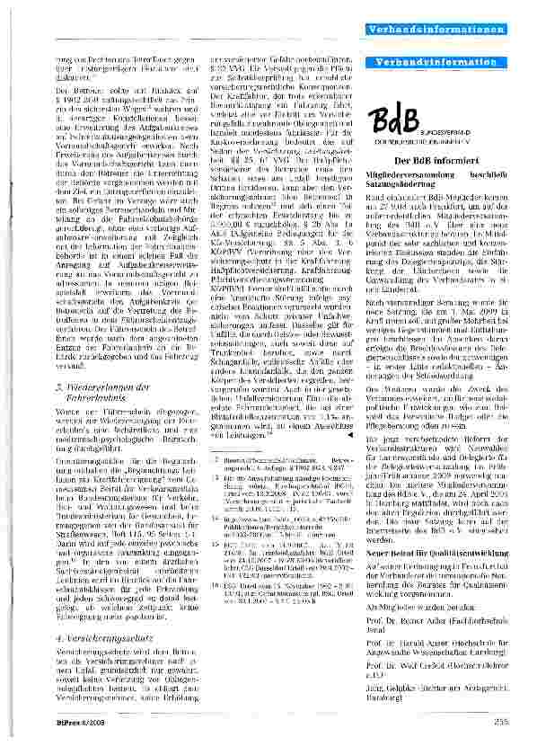Vorschauseite 3: Betreuung und Fahreignung