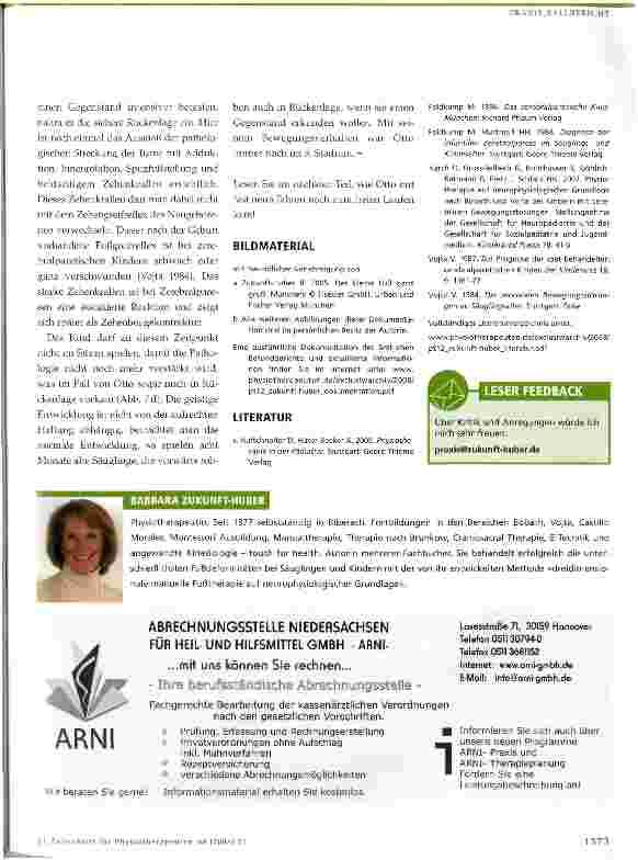 Vorschauseite 6: Physiotherapie bei neurologisch bedingten Bewegungsstörungen im KindesalterBehandlungsverlauf eines Kindes mit bestehender spastischer Diparese von achtzehn Monaten bis zum achten…