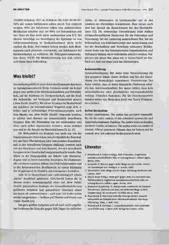 Vorschauseite 3: Aids - soziale Prävention und Medikalisierung Aids social prevention and medicalization