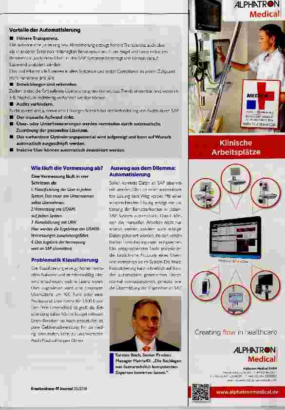 Vorschauseite 2: Lizenzmanagement: Risiken für Krankenhäuser