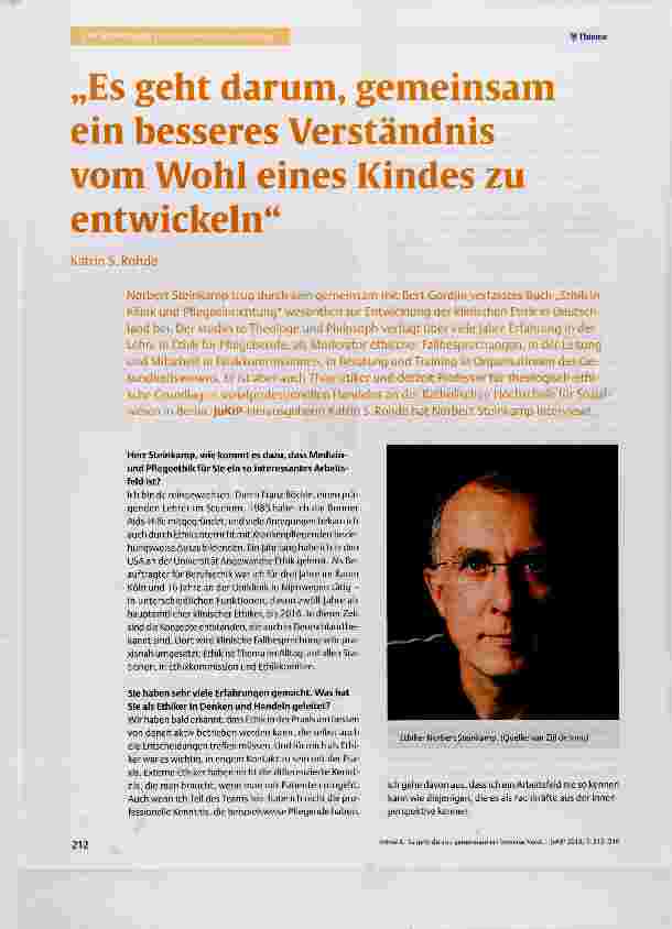 Vorschauseite 1: Es geht darum, gemeinsam ein besseres Verständnis vom Wohl eines Kindes zu entwickeln“