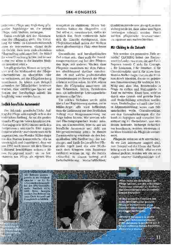 Vorschauseite 4: Wir machen unsere Zukunft selbst SBK-Kongreß 1998 in Basel