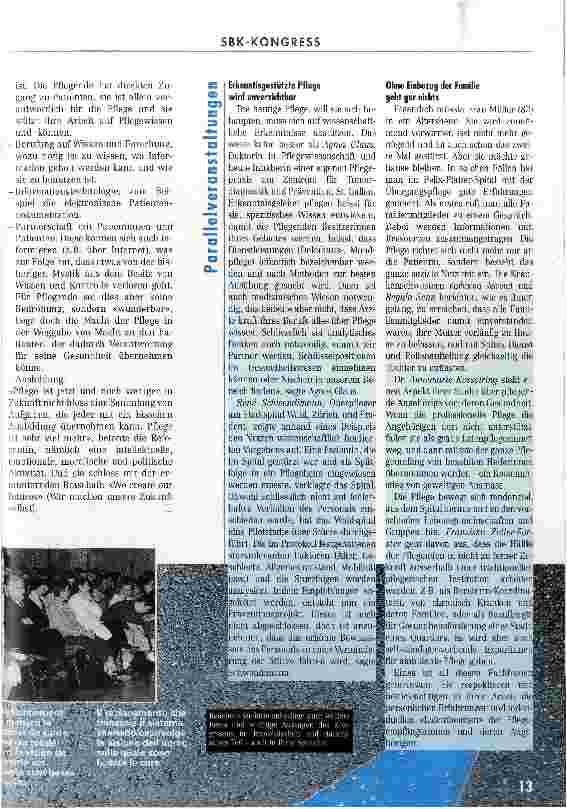 Vorschauseite 6: Wir machen unsere Zukunft selbst SBK-Kongreß 1998 in Basel